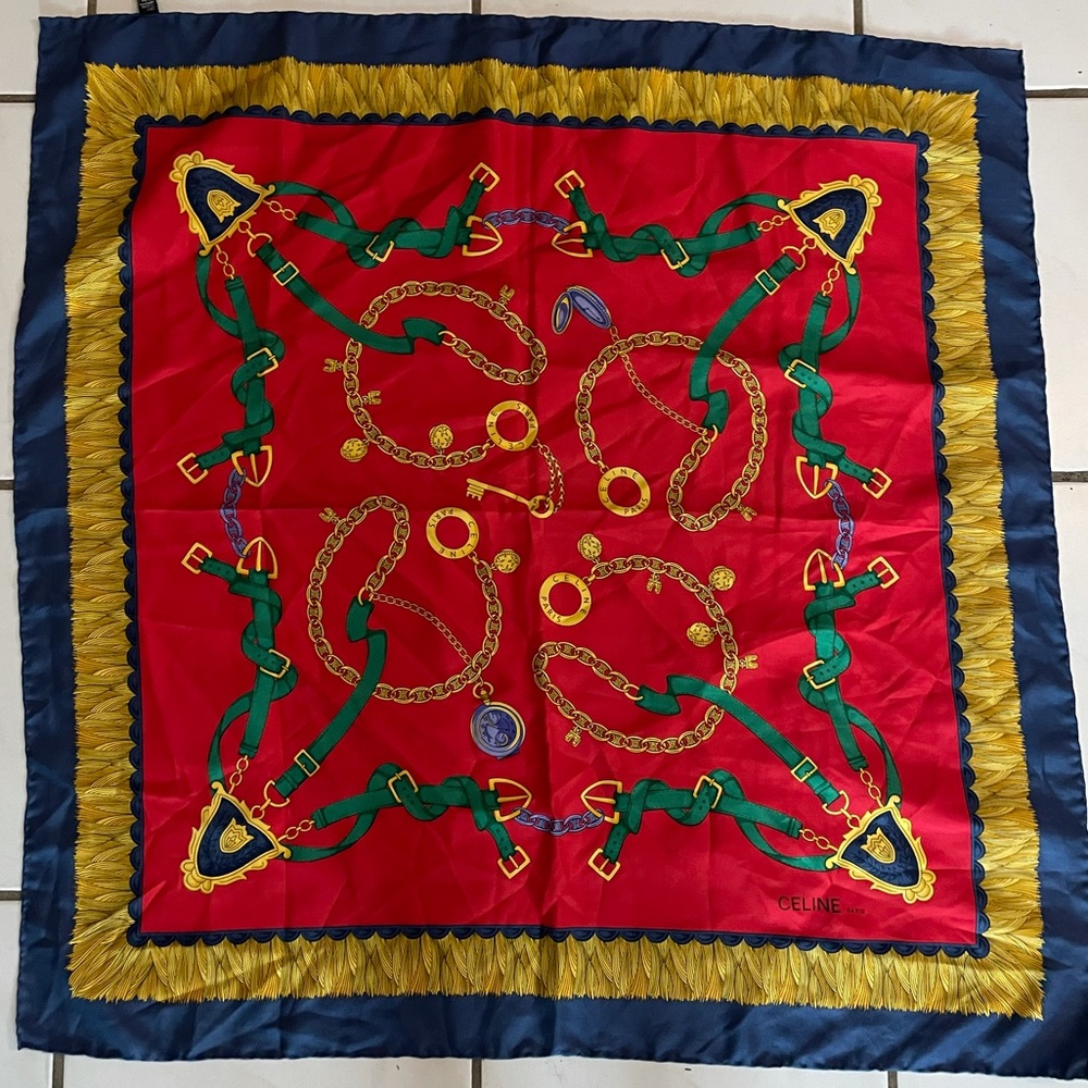 Vintage Celine silk scarf